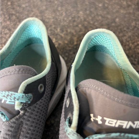 Under Armour Charged Bandit 2 Aqua Splash / Dark Grey Shoes Size Women’s 9 - Picture 10 of 12